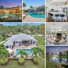 Luxury 4br Villa Pool, Spa, Fire Pit, Pond View